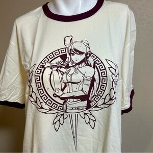 Rooster Teeth Anime Video Production Graphic Ringer T-Shirt #RTBOX Men’s Large